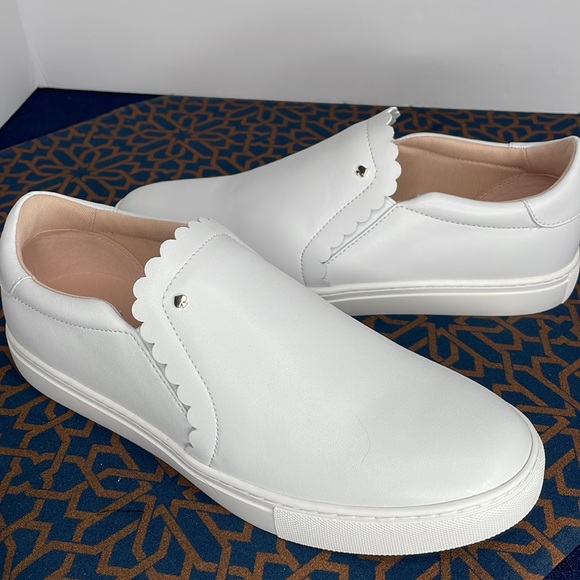 Kate Spade Shoes Aleta White Leather Slip on Shoes - Picture 5 of 7